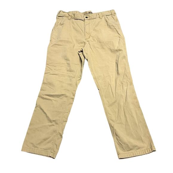 CARHARTT Men’s Tan Dungaree Work  Canvas Utility Cargo Pants Size 40x34 - Picture 1 of 11